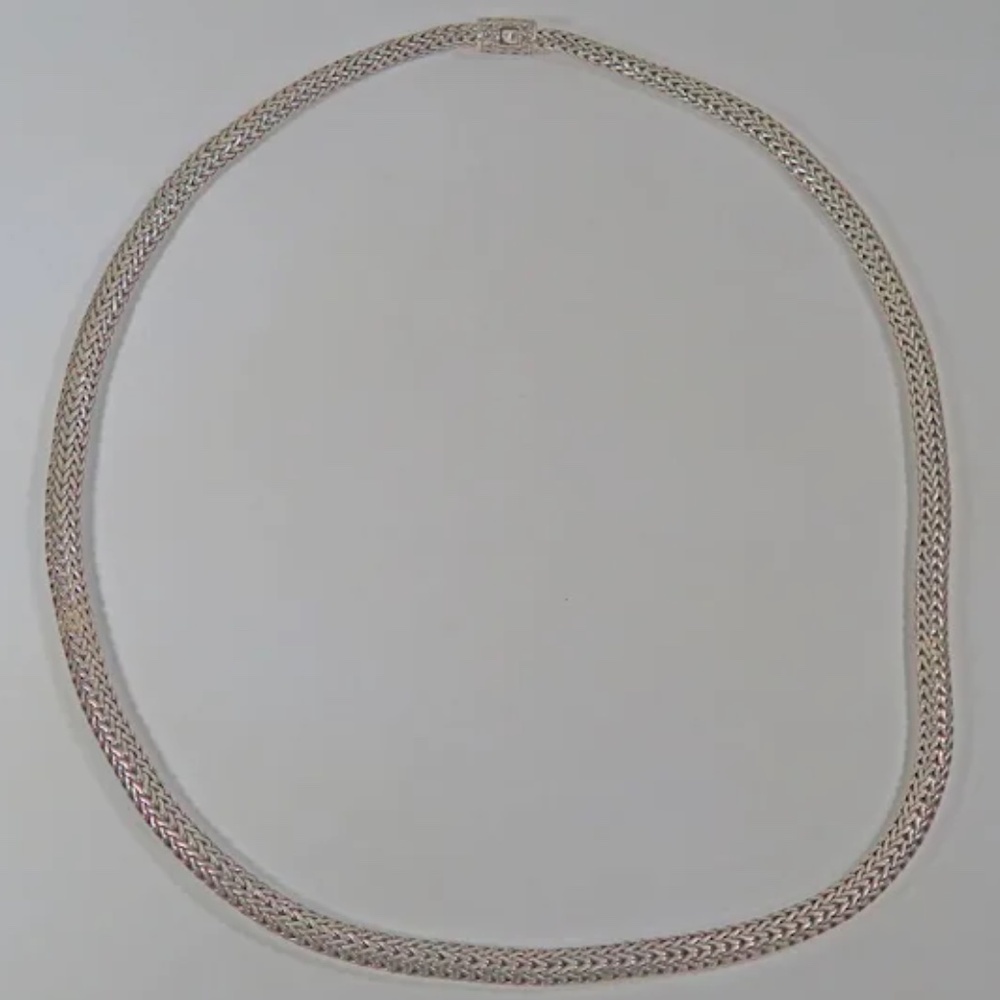 Vintage John Hardy Sterling Silver Wheat Necklace 4mm